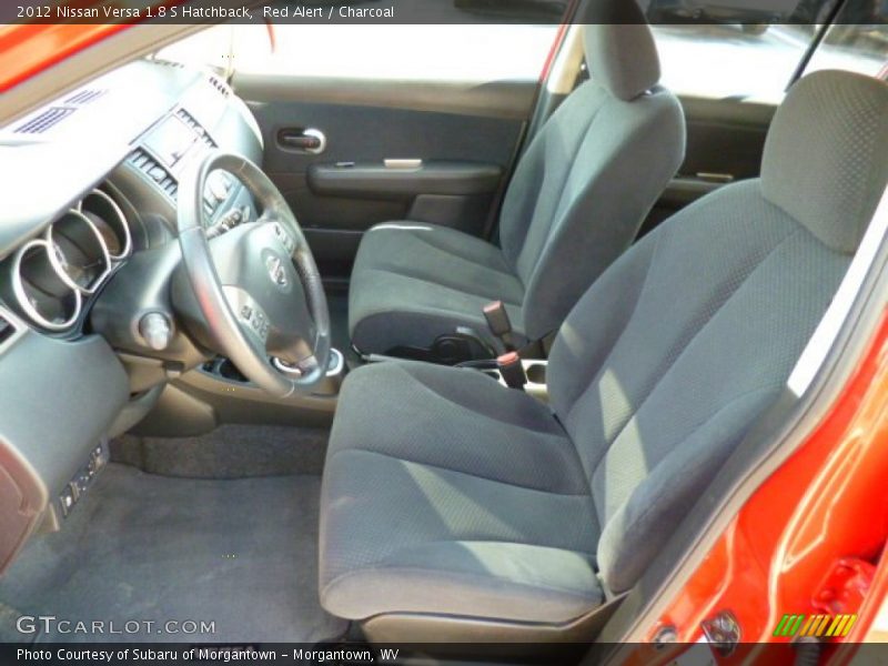 Red Alert / Charcoal 2012 Nissan Versa 1.8 S Hatchback