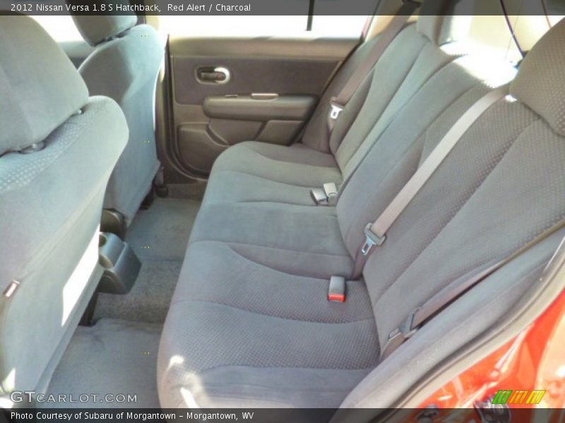 Red Alert / Charcoal 2012 Nissan Versa 1.8 S Hatchback