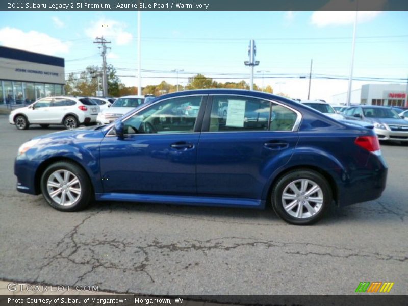 Azurite Blue Pearl / Warm Ivory 2011 Subaru Legacy 2.5i Premium