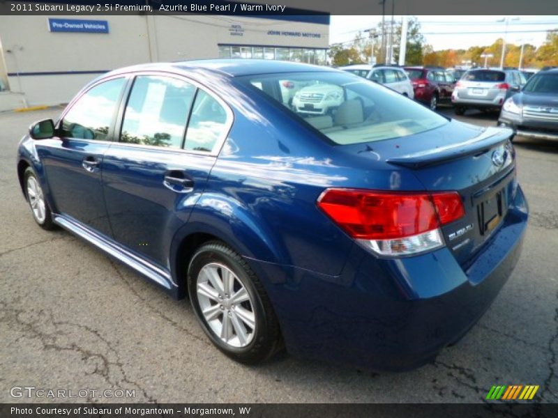 Azurite Blue Pearl / Warm Ivory 2011 Subaru Legacy 2.5i Premium