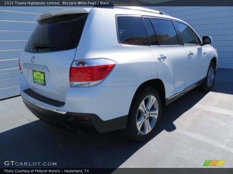 Blizzard White Pearl / Black 2013 Toyota Highlander Limited