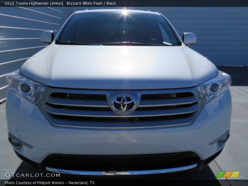 Blizzard White Pearl / Black 2013 Toyota Highlander Limited