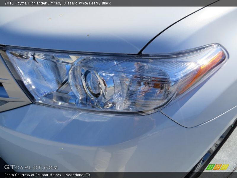 Blizzard White Pearl / Black 2013 Toyota Highlander Limited