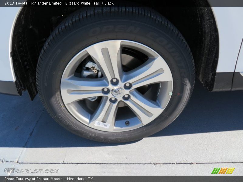Blizzard White Pearl / Black 2013 Toyota Highlander Limited