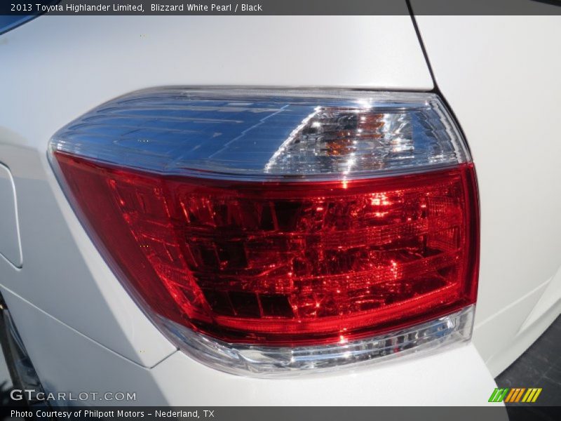 Blizzard White Pearl / Black 2013 Toyota Highlander Limited