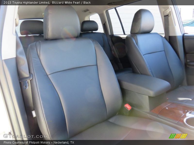 Blizzard White Pearl / Black 2013 Toyota Highlander Limited