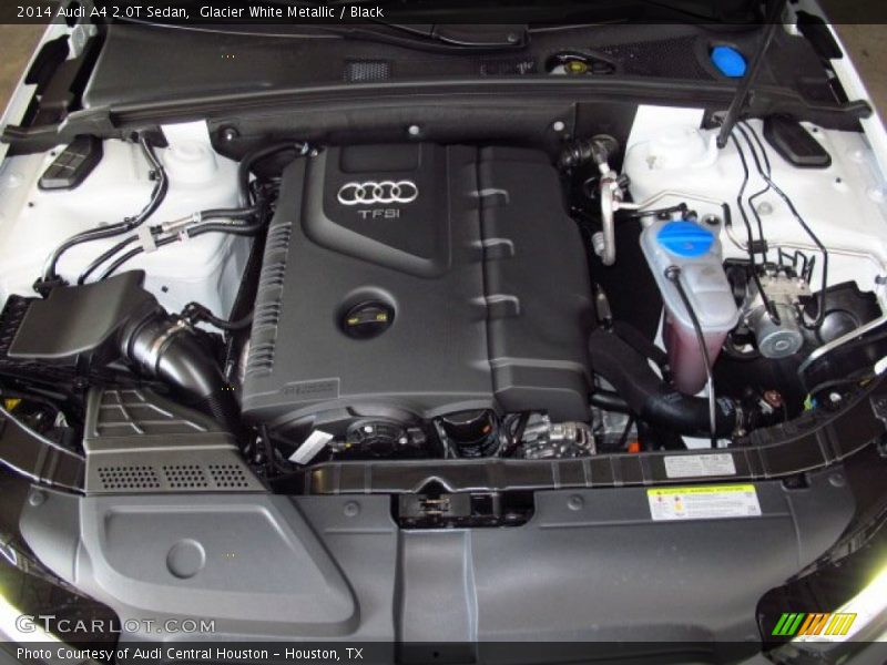 Glacier White Metallic / Black 2014 Audi A4 2.0T Sedan