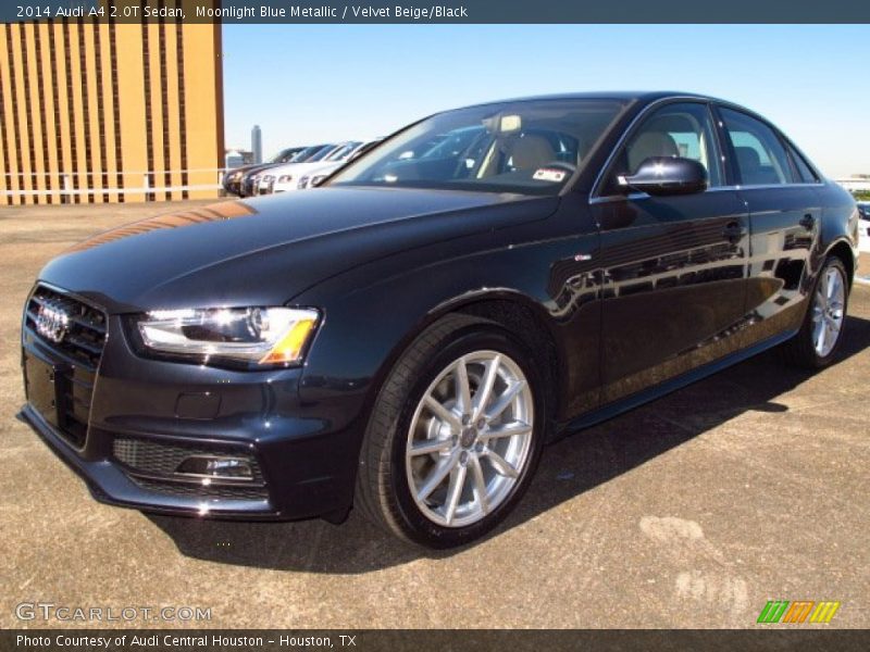 Moonlight Blue Metallic / Velvet Beige/Black 2014 Audi A4 2.0T Sedan