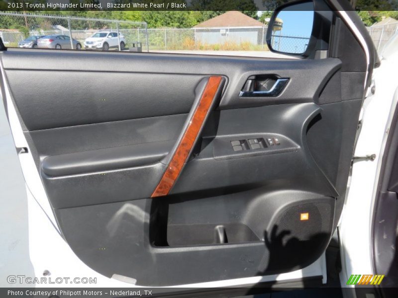 Blizzard White Pearl / Black 2013 Toyota Highlander Limited