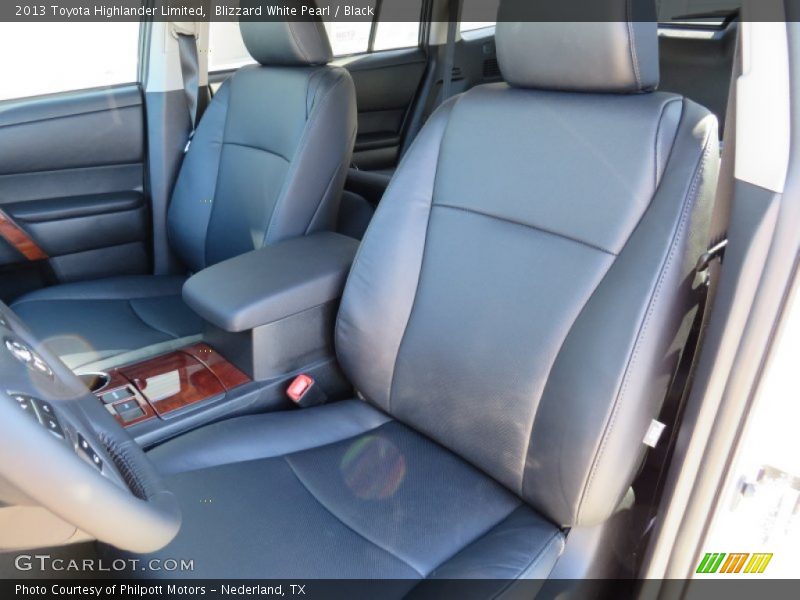 Blizzard White Pearl / Black 2013 Toyota Highlander Limited