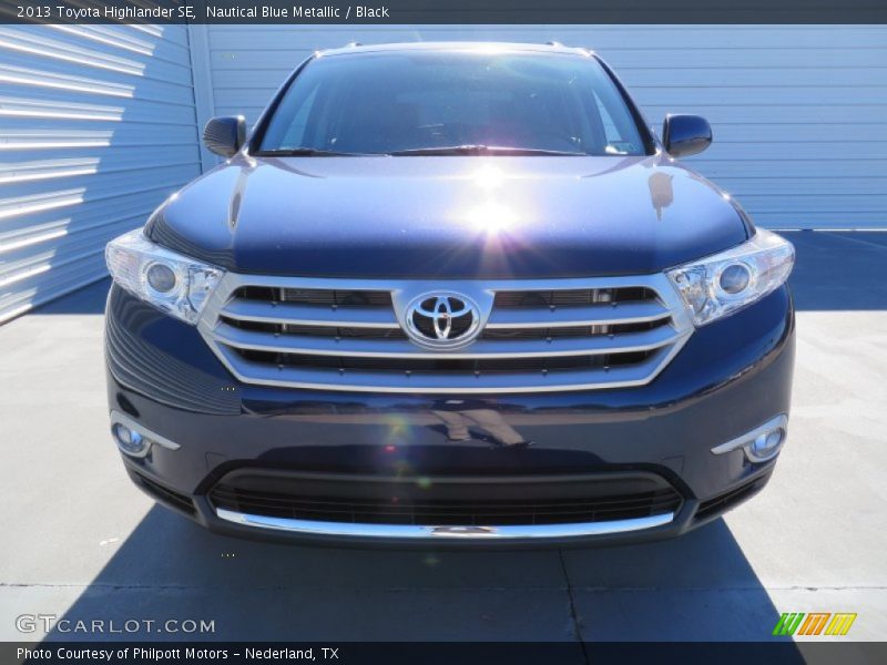Nautical Blue Metallic / Black 2013 Toyota Highlander SE