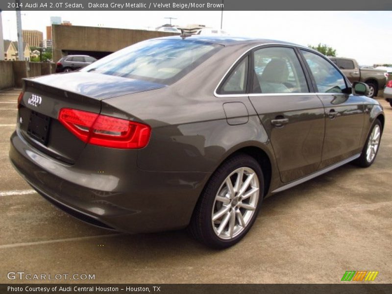 Dakota Grey Metallic / Velvet Beige/Moor Brown 2014 Audi A4 2.0T Sedan