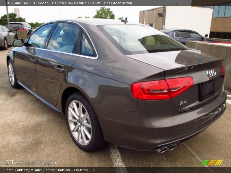 Dakota Grey Metallic / Velvet Beige/Moor Brown 2014 Audi A4 2.0T Sedan