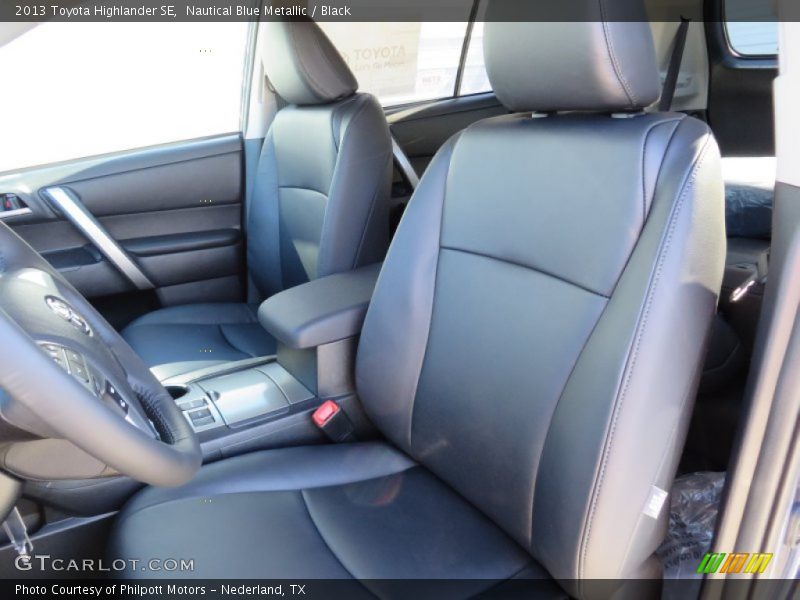 Nautical Blue Metallic / Black 2013 Toyota Highlander SE