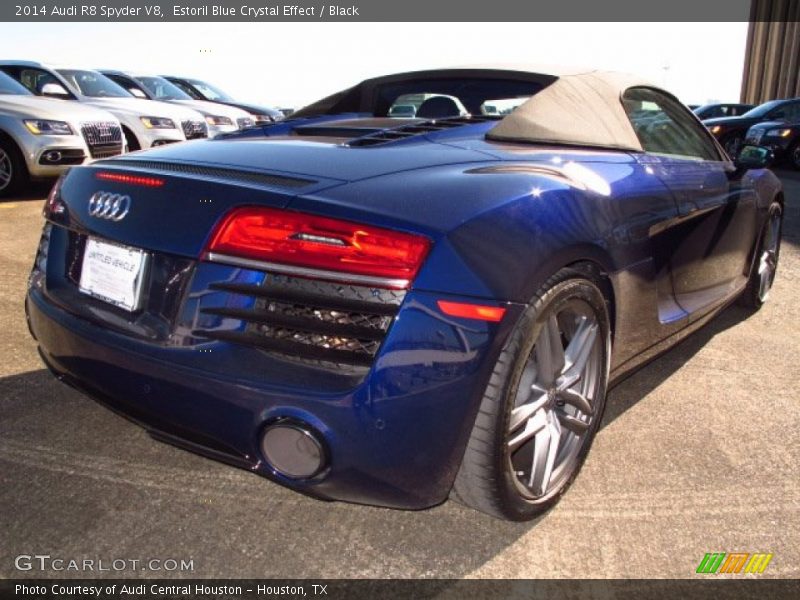Estoril Blue Crystal Effect / Black 2014 Audi R8 Spyder V8