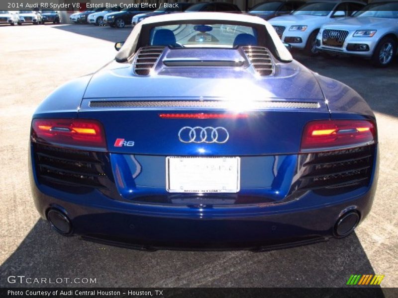 Estoril Blue Crystal Effect / Black 2014 Audi R8 Spyder V8