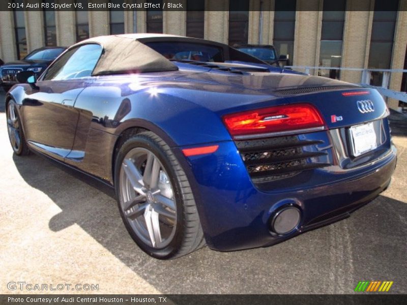 Estoril Blue Crystal Effect / Black 2014 Audi R8 Spyder V8