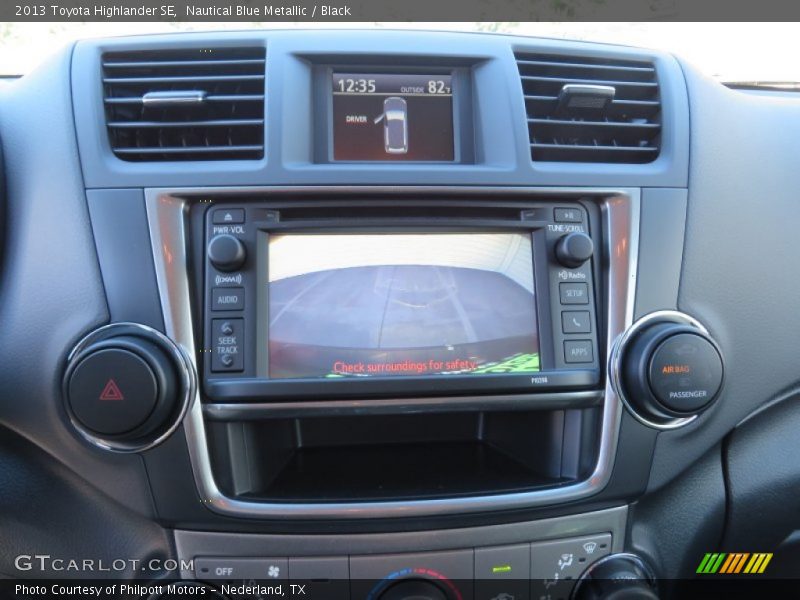 Nautical Blue Metallic / Black 2013 Toyota Highlander SE