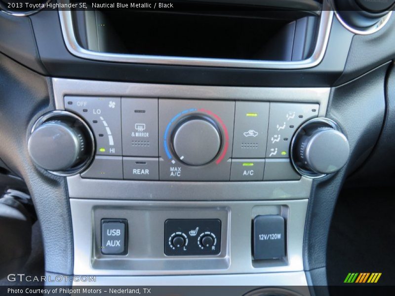 Nautical Blue Metallic / Black 2013 Toyota Highlander SE