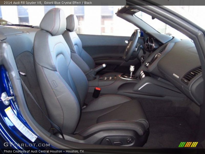 Estoril Blue Crystal Effect / Black 2014 Audi R8 Spyder V8