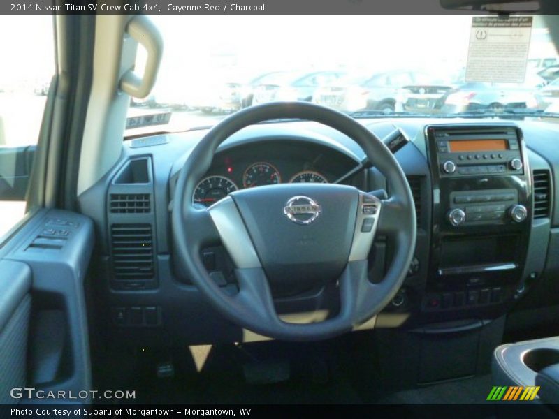 Cayenne Red / Charcoal 2014 Nissan Titan SV Crew Cab 4x4
