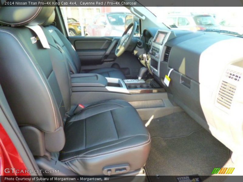 Cayenne Red / Pro-4X Charcoal 2014 Nissan Titan Pro-4X King Cab 4x4