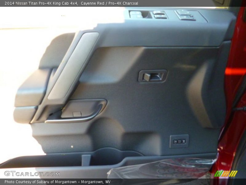 Cayenne Red / Pro-4X Charcoal 2014 Nissan Titan Pro-4X King Cab 4x4