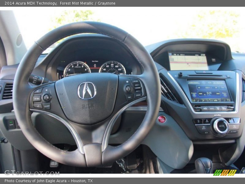 Forest Mist Metallic / Graystone 2014 Acura MDX Technology