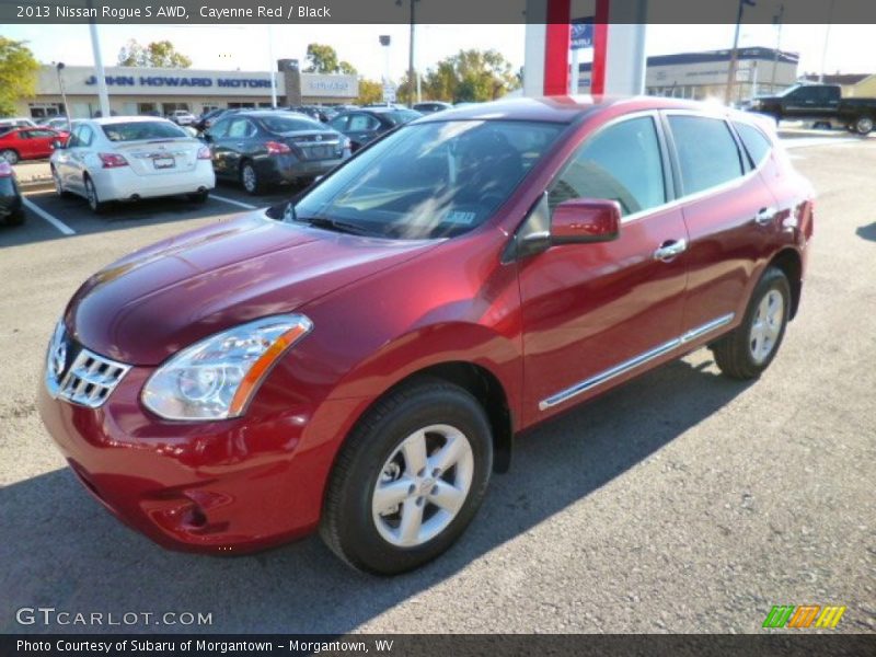 Cayenne Red / Black 2013 Nissan Rogue S AWD