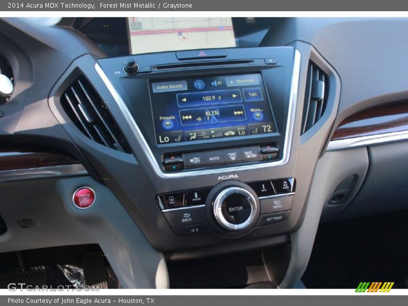 Forest Mist Metallic / Graystone 2014 Acura MDX Technology