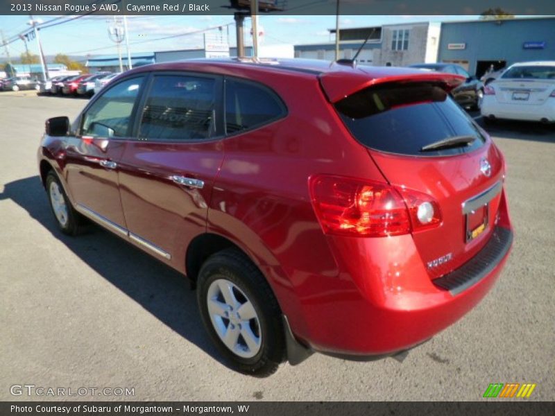 Cayenne Red / Black 2013 Nissan Rogue S AWD