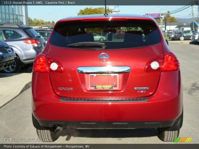 Cayenne Red / Black 2013 Nissan Rogue S AWD