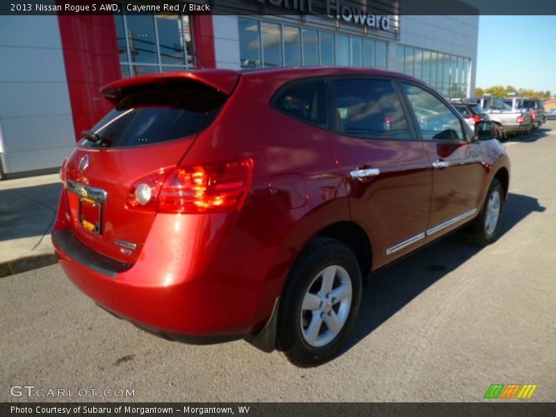 Cayenne Red / Black 2013 Nissan Rogue S AWD