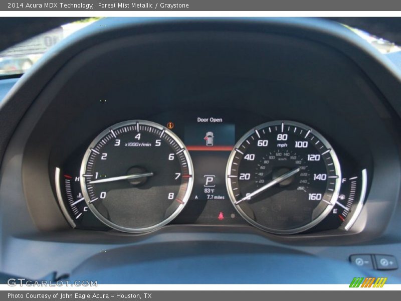 Forest Mist Metallic / Graystone 2014 Acura MDX Technology
