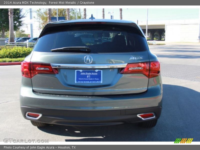 Forest Mist Metallic / Graystone 2014 Acura MDX Technology