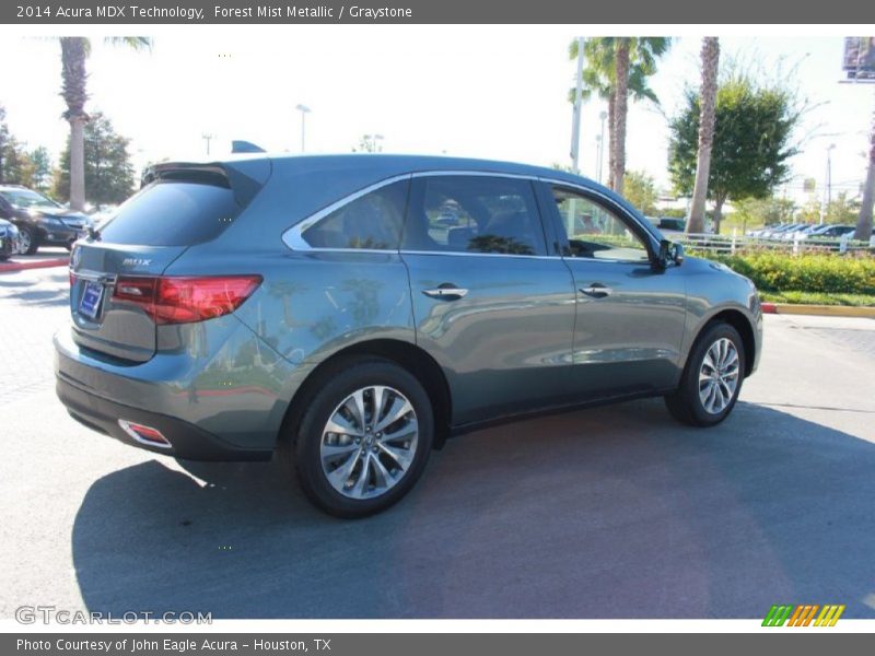 Forest Mist Metallic / Graystone 2014 Acura MDX Technology
