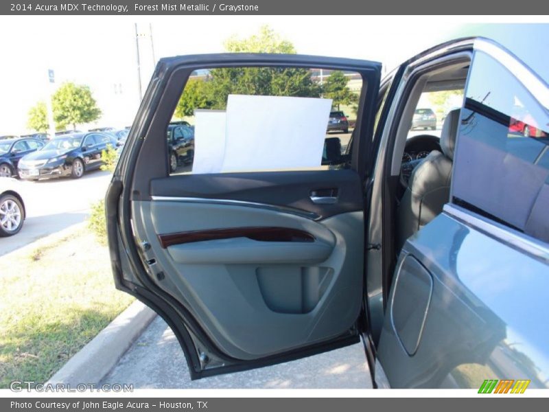 Forest Mist Metallic / Graystone 2014 Acura MDX Technology