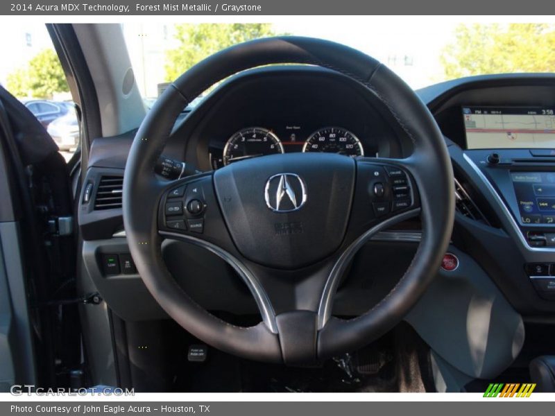Forest Mist Metallic / Graystone 2014 Acura MDX Technology