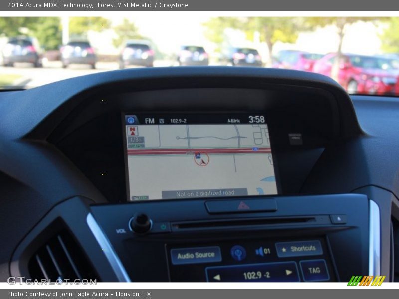 Forest Mist Metallic / Graystone 2014 Acura MDX Technology
