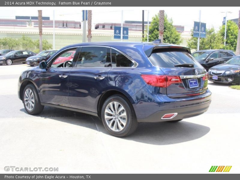 Fathom Blue Pearl / Graystone 2014 Acura MDX Technology