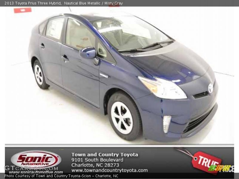 Nautical Blue Metallic / Misty Gray 2013 Toyota Prius Three Hybrid