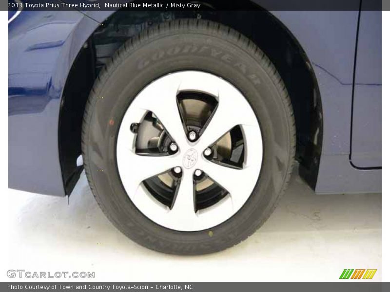 Nautical Blue Metallic / Misty Gray 2013 Toyota Prius Three Hybrid