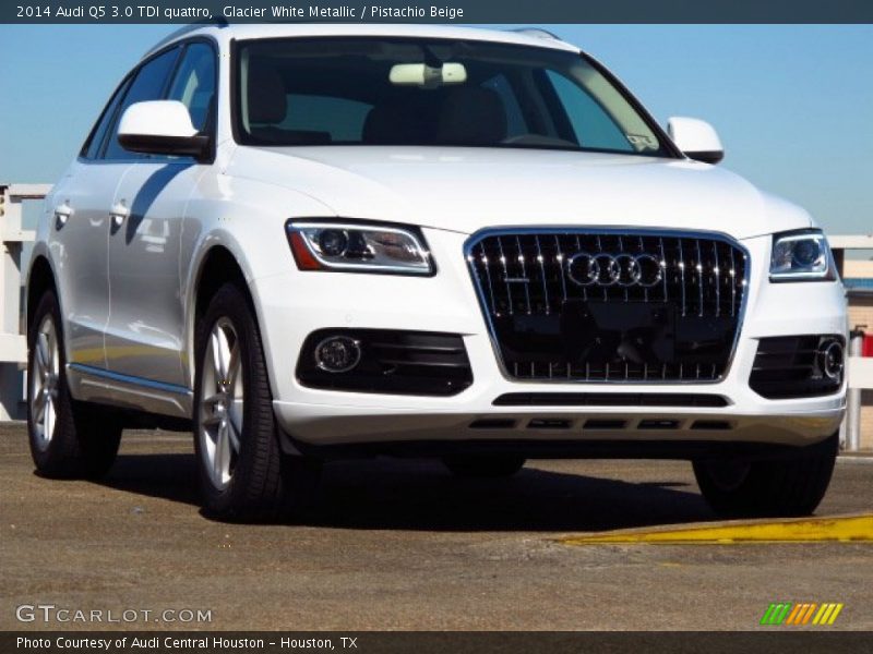 Glacier White Metallic / Pistachio Beige 2014 Audi Q5 3.0 TDI quattro