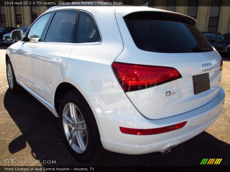 Glacier White Metallic / Pistachio Beige 2014 Audi Q5 3.0 TDI quattro