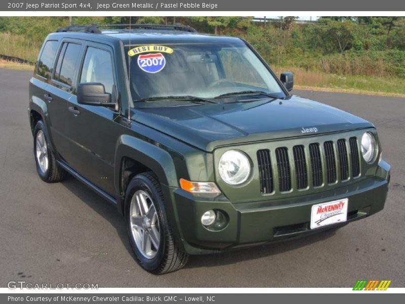 Jeep Green Metallic / Pastel Pebble Beige 2007 Jeep Patriot Sport 4x4