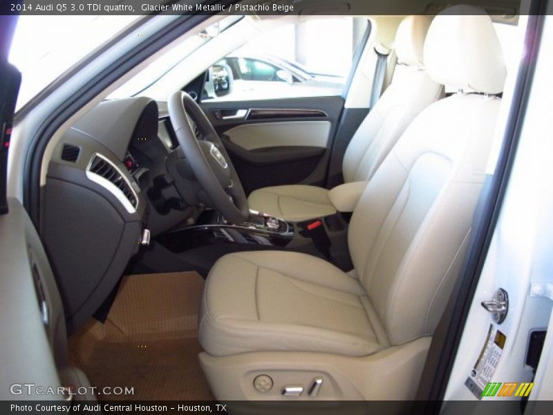 Glacier White Metallic / Pistachio Beige 2014 Audi Q5 3.0 TDI quattro