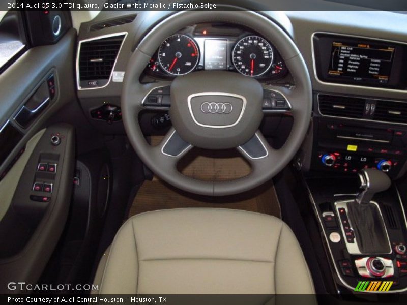 Glacier White Metallic / Pistachio Beige 2014 Audi Q5 3.0 TDI quattro