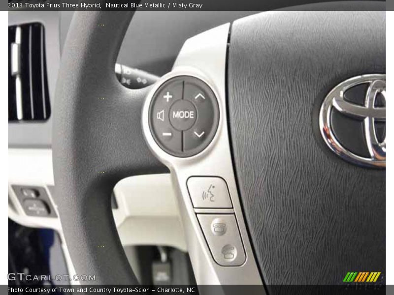 Nautical Blue Metallic / Misty Gray 2013 Toyota Prius Three Hybrid