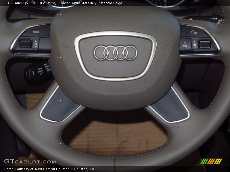 Glacier White Metallic / Pistachio Beige 2014 Audi Q5 3.0 TDI quattro