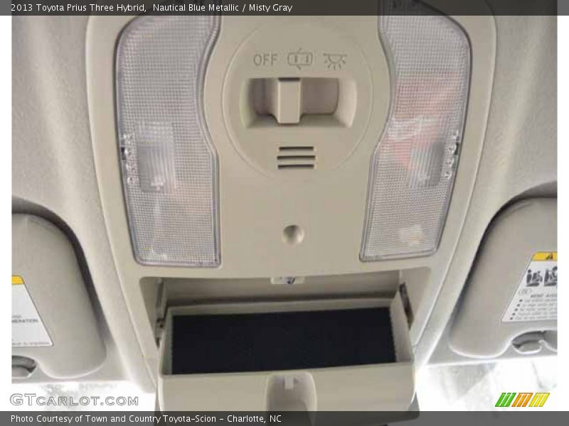 Nautical Blue Metallic / Misty Gray 2013 Toyota Prius Three Hybrid